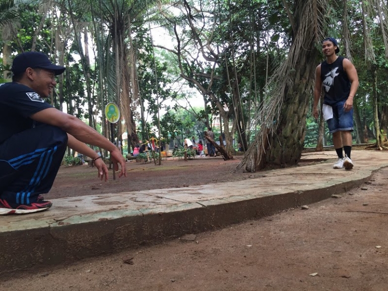 Bergabung dengan Calistnation dan latihan di Taman Kota BSD | Foto: Rifki Feriandi