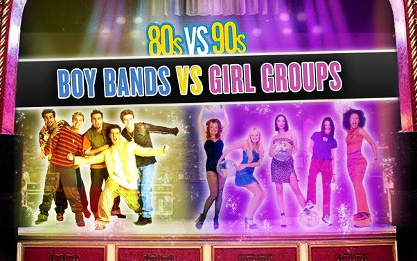 Boy Bands vs Girl Bands (gambar dr bestevents.us)