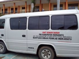 Mobil Unit Donor Darah PMI Indramayu | Foto dari Facebook Pribadi