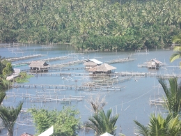 Danau Bulilin dari Puncak Desa Betelen Satu Kecamatan Tombatu (foto: Harsen Roy Tampomuri)