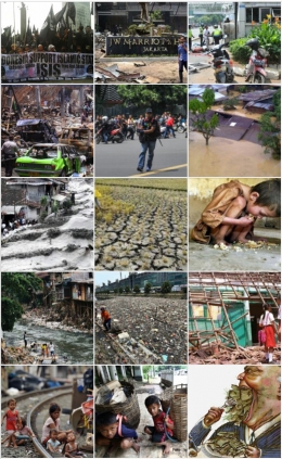 Kreasi sendiri: kolase 15 realitas mengerikan dalam negeri Indonesia yang harus diatasi, diperangi!. 