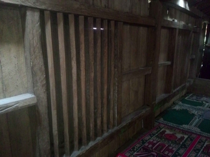 kayu-kayu mesjid yang masih awet, dokpri