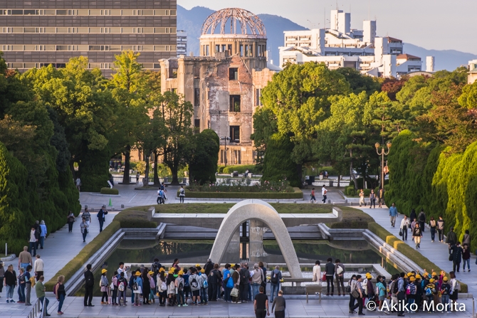 Monumen perdamaian Hiroshima. Photo: Akoko Morita, www.edenwalkers.com