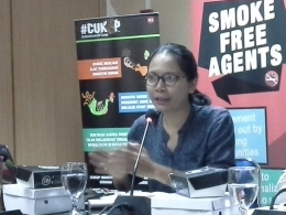 Mba Tyas, Representatif Indonesia Smoke-Free Agent (dok. pribadi)