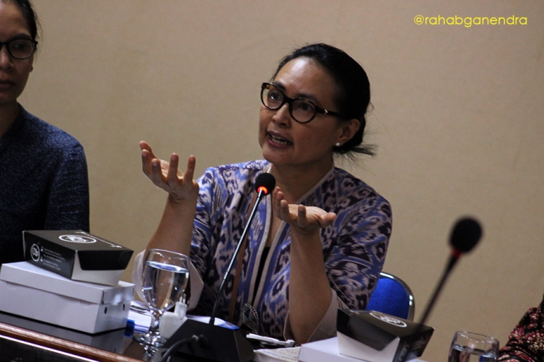 dr. Theresia Sandra Diah Ratih, MHA, selaku Kepala Sub Direktorat Penyakit Paru Kronik dan Gangguan Imunologi, Direktorat Pencegahan dan Pengendalian Penyakit Tidak Menular (PTM), Direktorat Jenderal Pencegahan dan Pengendalian Penyakit Kementerian Kesehatan RI. (Foto GANENDRA)