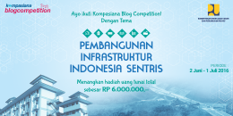 [Blog Competition] Pembangunan Infrastruktur Indonesia Sentris