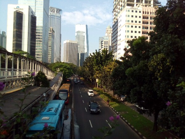 Halte Busway Dukuh Atas Kawasan Sudirman (Dok.Pri)