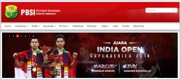Deskripsi : Marcus - Kevin mengharumkan nama bangsa Indonesia di turnamen India Open 2016 I Sumber Foto : PBSI