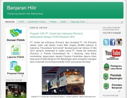 Tampilan Website Banjaran Hilir - www.banjaranhilir.org