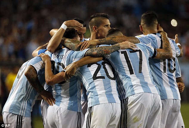 Argentina saat menghadapi Panama/gambar dari Dailymail.co.uk