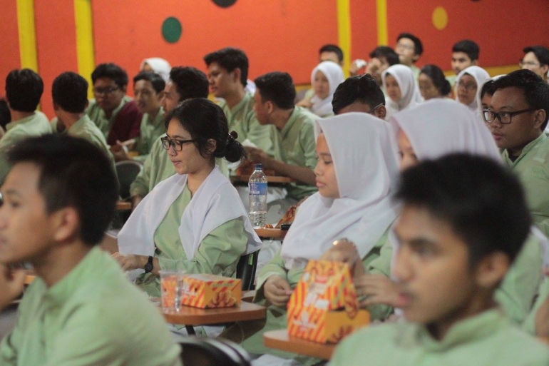 Para peserta dari SMA 60 Jakarta