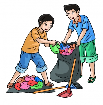 Gambar Ilustrasi Tentang Gotong Royong - Rahman Gambar