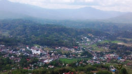 Kota Makale dilihat dari bukit Buntu Burake