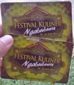 Kartu pembayaran Festival Kuliner Ngabuburit (Dokpri)