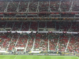 Suasana Levi's Stadium setelah babak pertama berakhir/gambar dari @shahanLA