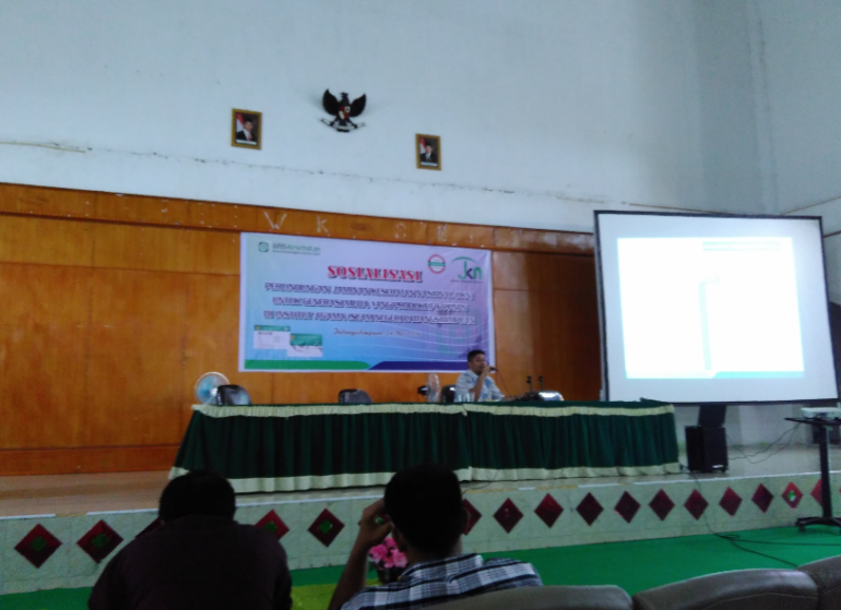 Sosialisasi JKN-BPJSK di Kampus IAIN Padangsidimpuan dengan dr. Fadly (Dok. Rodame)
