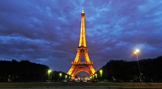 Beautiful Yellow Eiffel