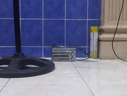 Radio kecil di sebuah masjid di Banjarbaru (Dok Pribadi)