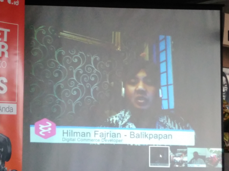 Hilman Fajrian yang terhubung real time dengan oxygen.id (dokpri)