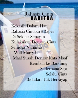 11 lagu di album Rahasia Cinta KAHITNA (dok. pri).