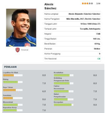 Profi Alexis Sanches dok.pribadi (goal.com)