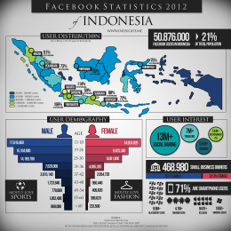 Data pengguna Facebook di Indonesia yang dikelurakan oleh Idnsight