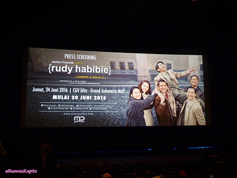 Press Screening Film Rudy Habibie di CGV Blitz Grand Indonesia (Dokpri)