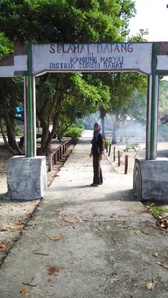 Pintu gerbang Kampung Masyai (dok.pribadi)