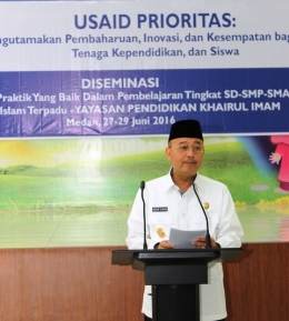 Walikota Medan, Dzulmi Eldin. Foto oleh Dedy Hutajulu