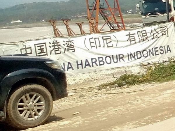 PT. China Harbour, perusahaan asal China, yang bangun pelabuhan laut Port Jetty di Bayah, Lebak-Banten (Dok.Pri)