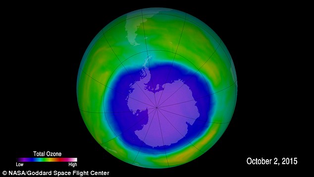 Fenomena mengecilnyua lubang ozon merupakan upaya dunia bersama untuk mengatasi masalah lingkungan. Photo: NASA