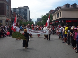 Perwakilan kontingen Indonesia di Canada Day 2016, Montreal. 