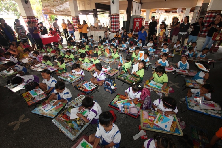 Lomba mewarnai yang menggugah semangat anak-anak usia dini untuk mencintai lingkungan