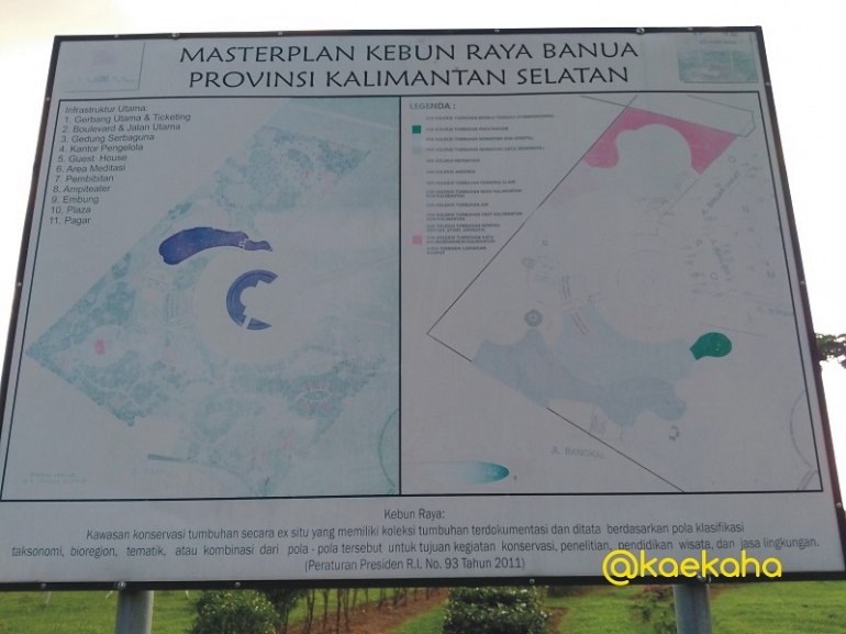Masterplan Kebun Raya Banua, Banjarbaru