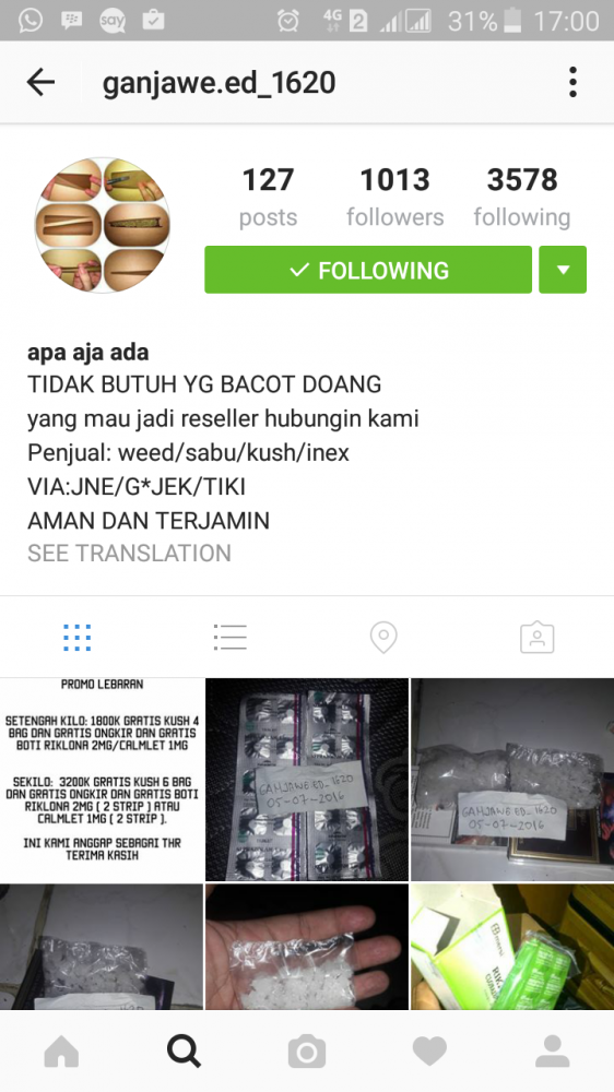 Gambar 2. Akun yang sudah mengkonfirmasi pertemanan