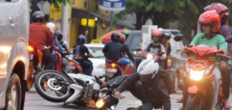 Ilustrasi Kecelakaan Sepeda Motor Saat Mudik Lebaran (www.antaranews.com)