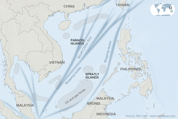 Pengadilan Internasional memutuskan bahwa China tidak memiliki sejarah kepemilikan wilyah laut China Selatan. Sumber: ABC