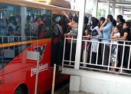 Antrean TransJakarta. Detik.com