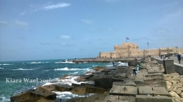 Benteng Qaitbay dari kejauhan