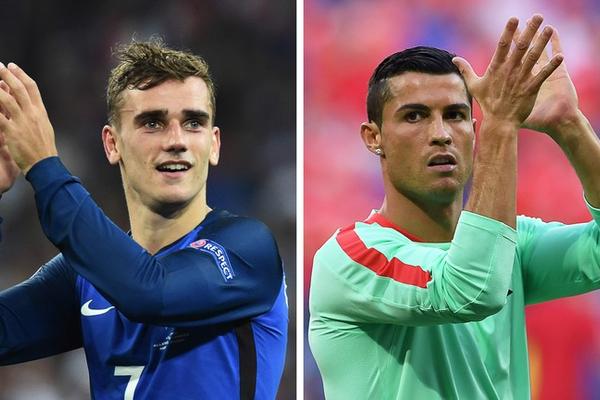 Griezmann vs Ronaldo. Sumber: bola.inilah.com