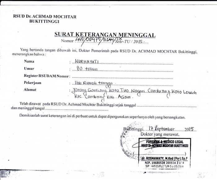 Contoh Surat Pengecualian Sakit