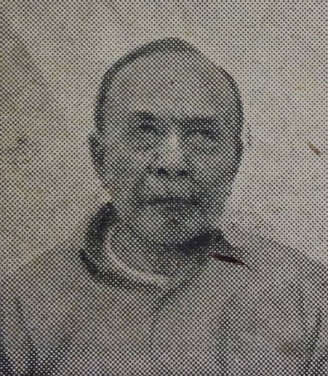 Gambar 4: Daniel Johannes Gaspers, Menteri Dalam Negeri "RMS". (Sumber: Pesat. Mingguan Politik-Ekonomi & Budaja, No. 11, TAHUN XI, 16 MARET 1955: 5)