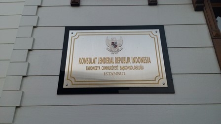 Pintu Masuk Konjen RI Istanbul (Dokpri)