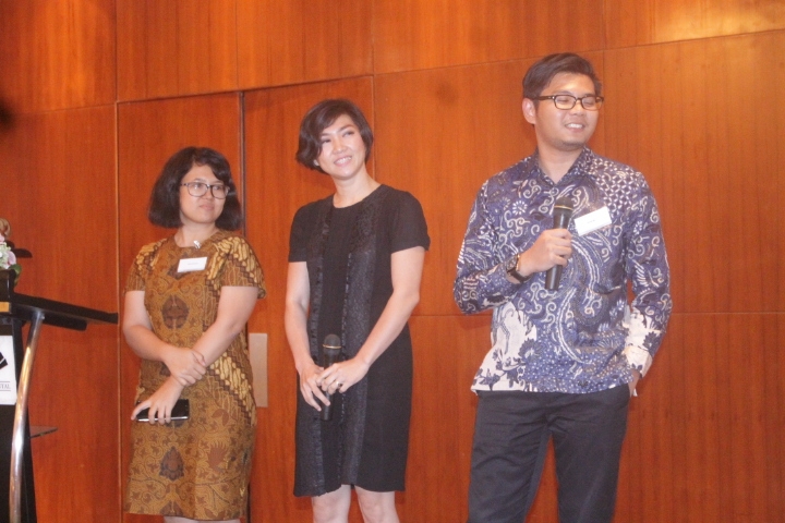 Dari kiri : Carolina Damanik (Kompas.com), Juanita Wiratmaja (MNC News), Ikhwanul Habibi (Detik.com) tiga jurnalis yang sebulan ikut Jelajah Australia (sumber : Rushan Novaly)