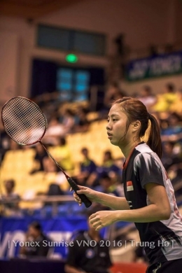 Yeo Jia Min ( Singapore) tunggal putri juara Yonex Sunrise 2016 (Fotowww.facebook.com/yeojiamin/) 