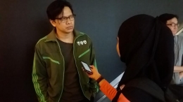 Armand Maulana diwawancara (dok.pri)