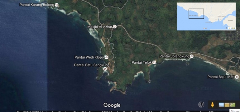 lokasi pantai Bengkung (googlemap)