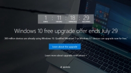 Countdown Free Upgrade Windows 10