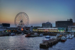 Nagoya Port dengan view feris wheel (dokumentasi pribadi)