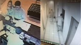 CCTV saat tersangka check in menggunakan KTP seorang perempuan bernama Dedeh Yuliani (Dok: Kompas.com)